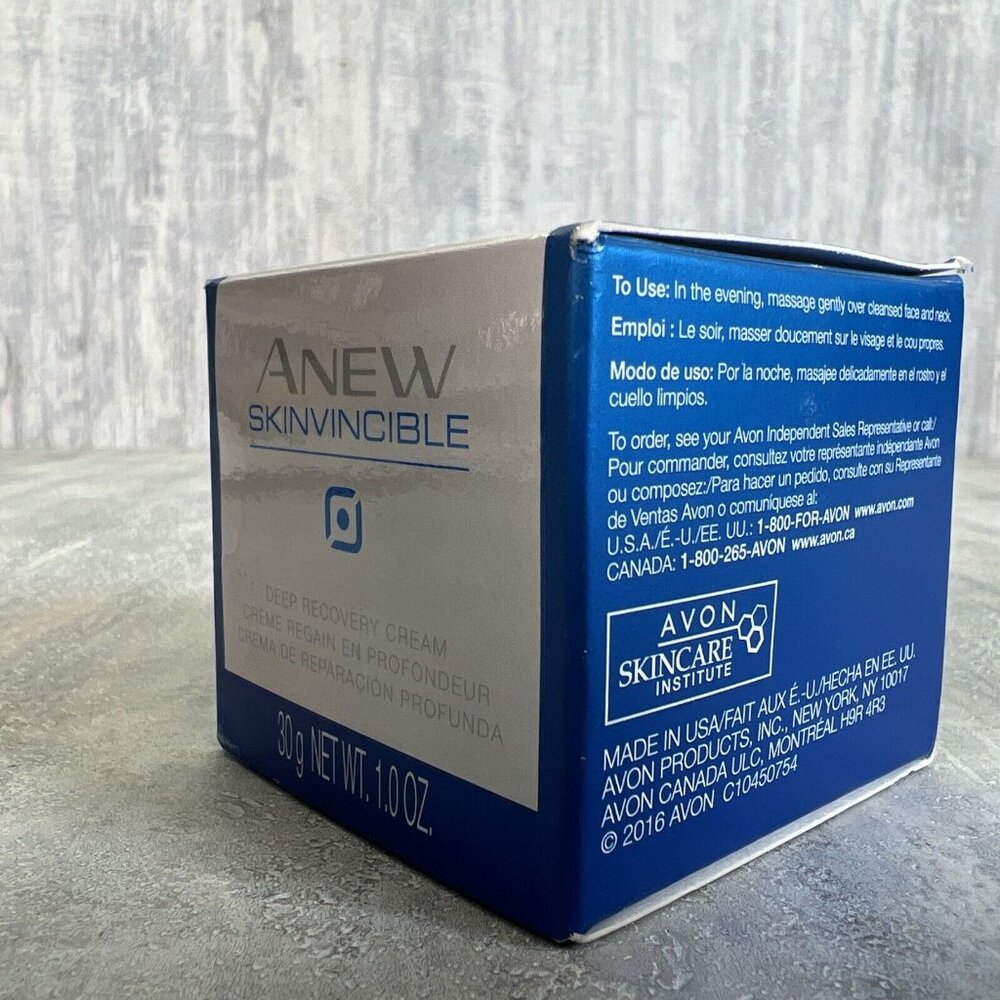 AVON Anew Clinical SKINVINCIBLE Deep Recovery Cream 2016 1.0 OZ New - Picture 4 of 5